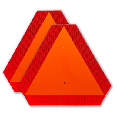 2 Pack Slow Moving Vehicle Triangle Sign, 14