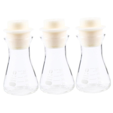 Flask Lab Select DOITOOL 3 Pcs Laboratory Conical Flask Lab Boiling Flasks Flask with ...