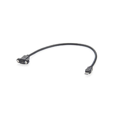 GXMRHWY USB Micro B Female Receptacle Panel Mount to Male Plug ...