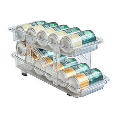 Can Organizers and Storage, Two Tier Soda Can Dispenser Beverage Holder ...
