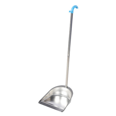 KALLORY Stainless Steel Trash Shovel Heavy Duty Broom Indoor Broom ...