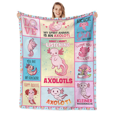 Coperte Axolotl Morbidissime: La Coperta Perfetta Per Ragazze, Bambini E Amanti Degli Axolotl