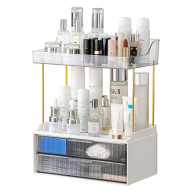 shuang qing Large Skin Care Organizer with Drawers for Vanity, Bathroom ...