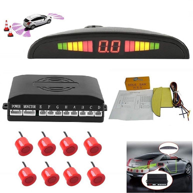 TOTMOX Car Reverse Parking Radar System 8 Reversing Sensors Kit with ...