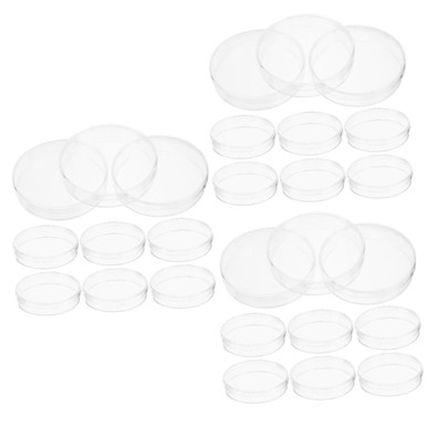 BUGUUYO 20pcs Petri Dishes Lids Disposable Agar Plates For Laboratory And Microbiology Experiments And Scratch-Resistant Culture Dishes For Tissue And Cell Studies