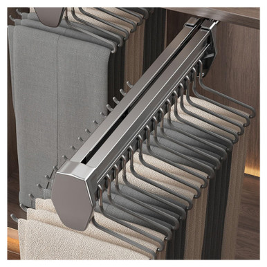 Push-Pull Wardrobe Pants Rack,Adjustable 26-57cm Telescopic Trouser ...
