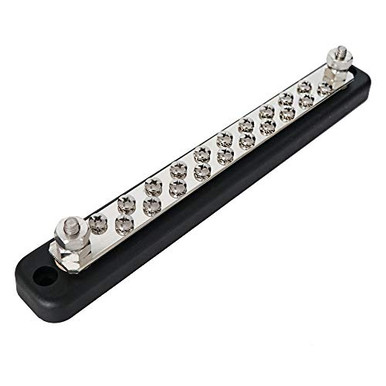 150A Line Buss Bar 20 Screw Terminal Ground Distribution Block - Ocean ...