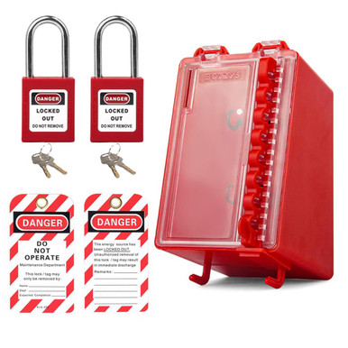 Lockout Tagout Lock Box Group Padlock Box Wall-Mounted Locks Lock Out ...