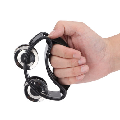Foot Tambourine, Percussion Musical Instrument with Double Row Steel ...