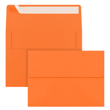 100 Pack 5x7 Envelopes for Invitations, A7 Envelopes Orange Self Seal ...