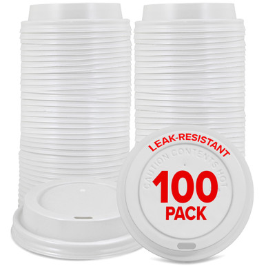 Stock Your Home (100-Count) Disposable Coffee Cup Lids in White for 10 ...