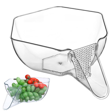 GRIRIW Rice Washing Sieve Fruit and Vegetable Wash Drainage Basket Rice ...