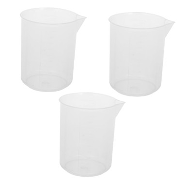 Dry Graduated Pitcher 3Pcs measuring cup beaker 1000ml transparent measure cup graduated ...