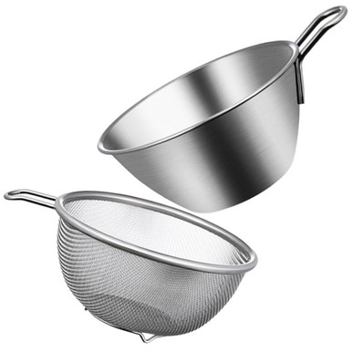BESTonZON 1 Set steel strainer basket colander filter stainless steel ...