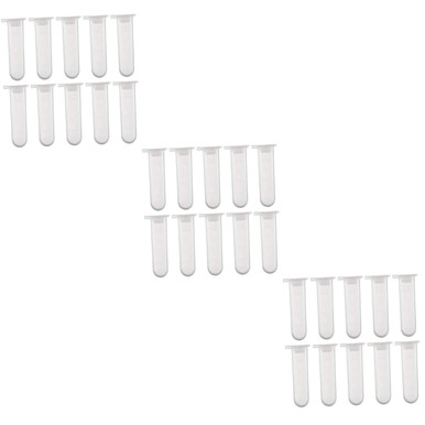 SOLUSTRE 150 Pcs Centrifuge Tube Plastic Tubes Test Tubes Vials with ...