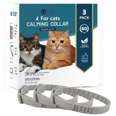 Curated visual reference: Fresh Look at Calming Collar For Cats 3 Pack Reduce Anxiety Stress And
