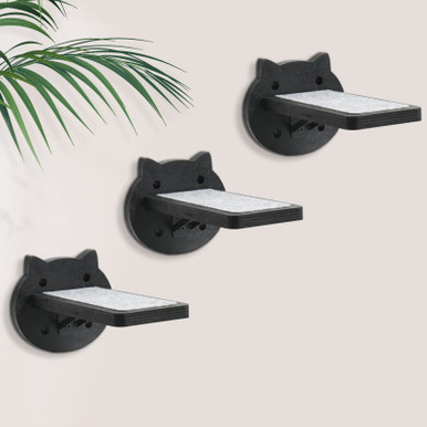Fresh Look at 3 Packs Cat Climbing Shelf Wall Mounted Cat Wall Steps