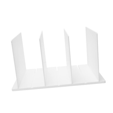 Toyvian 1 Set Partition Plate Book Storage Rack Adjustable Bookcase ...