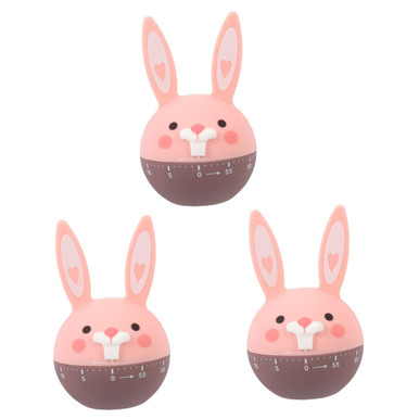 3pcs Kitchen Timer Desk Timer Visual Timer for Kids Baking Timer Rabbit ...