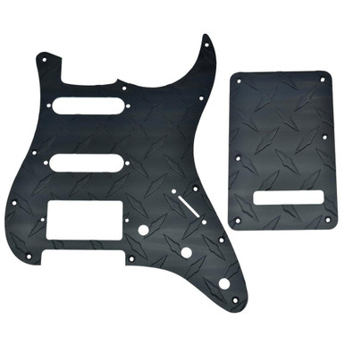 KAISH Premium Diamond Plate 11 Hole ST/Strat SSS Pickguard Aluminium