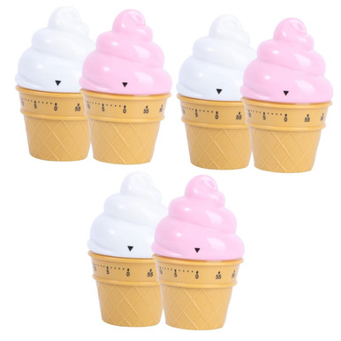 DECHOUS 6 Pcs Ice Cream Timer House Timer Mechanical Cooking Timer ...