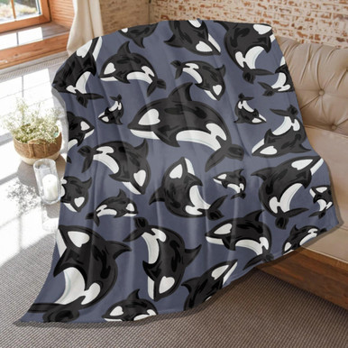 Midnight Orca Ballet Quilted Blanket NCU0DV105