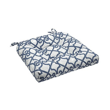 Madison Park Daven Fretwork 3M Scotchgard Outdoor Seat Cushion Navy ...