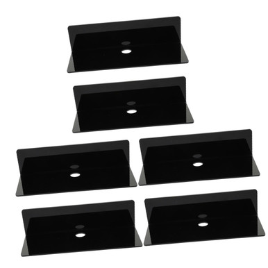 HOMSFOU 6 Pcs Acrylic Storage Rack Adhesive Wall Mounted Shelf Wall ...