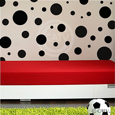 Assorted Vinyl Polka Dots circle wall decals vinyl stickers nursery ...