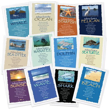 Your True Nature 12 Ocean Greeting Card Set - Advice from the Ocean ...