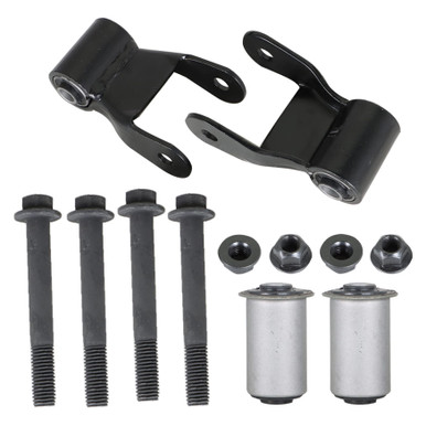 WFLNHB Rear Leaf Spring Shackle Repair Kit 2Pc w/Bushing Replacement