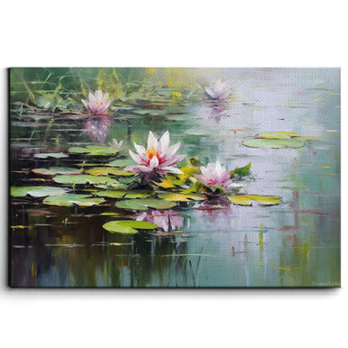 Claude Monet Painting on Canvas Art - Water Lilies Oil Paintings ...