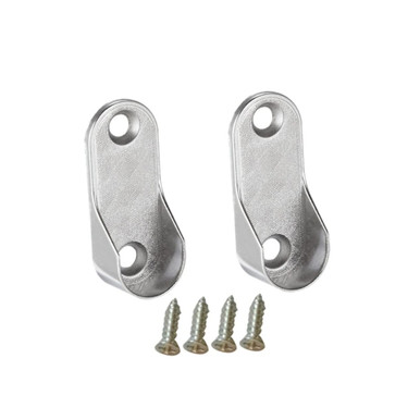 OFFSCH 6pcs Clothes Rack Bracket Closet Pole Socket Closet Rod End ...