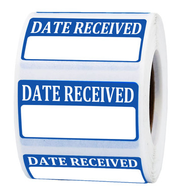 Date Received Stickers Labels, 2 x 1 Inch Adhesive Color Coding Medical ...