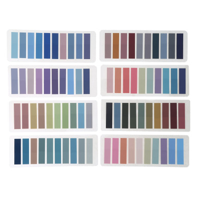 1600Pcs Sticky Tabs Book Tabs, 80 Color Writable Morandi Sticky Tabs ...