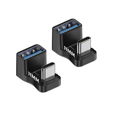 Usb 180 YUNKOZAND 180°USB-C to USB Adapter, 180 Degree Angle USB-C Male to USB ...
