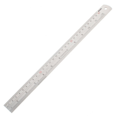Aexit Stainless Steel Linear Measurement 30cm 12 Inch Metric Straight ...