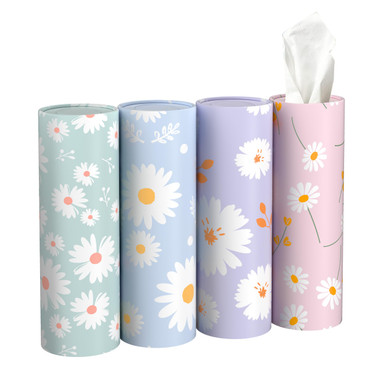 8 Pack Car Tissue Holder With 3-ply Facial Tissues Bulk, UBTKEY Car Tissues Cylinder