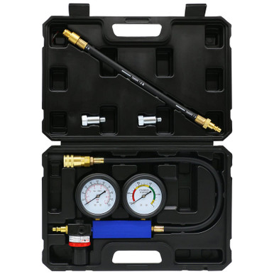 Cylinder Leak Down Tester Kit,Gasoline Engine Compression Tester,Dual