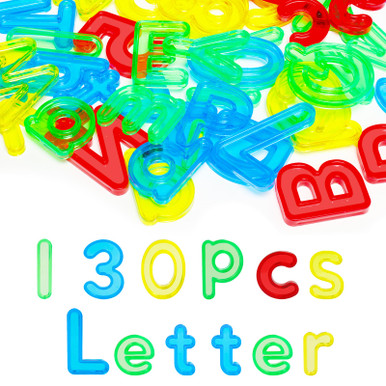 Bbiamsleep 134 Pcs Transparent Letters and Numbers Include Uppercase ...