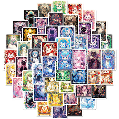 Tarot Stickers 50PCS Myth Magic Astrology Divination Stickers for ...