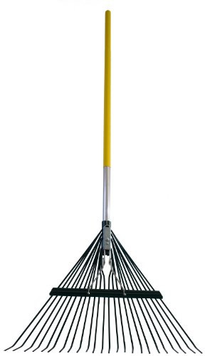 Flexrake CF24A Spring Rake 24-Inch Metal Head with 48-Inch Aluminum ...