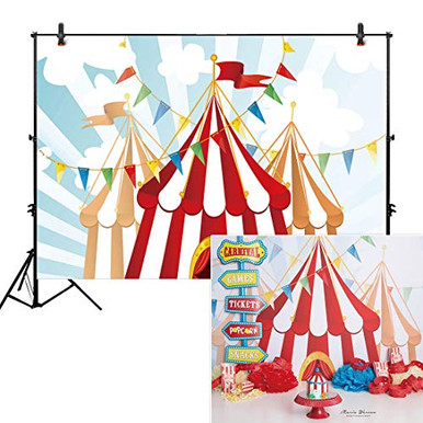 Allenjoy Circus Theme Photography Backdrop 7x5ft