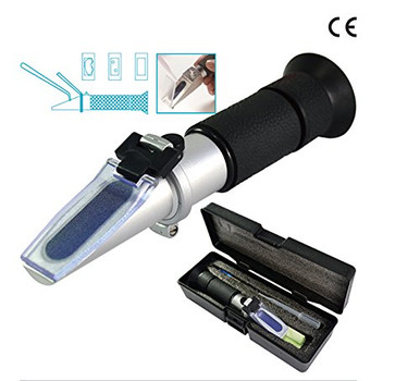 ALLOSUN Brix Refractometer/Beer Refractometer Dual Scale Specific ...