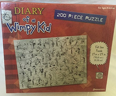 Diary of a Wimpy Kid 200 piece Book One - Red Puzzle by Pressman Toy ...