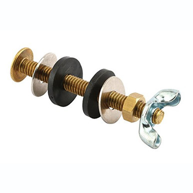 Prime-Line MP56552 Toilet Tank Fasteners, 5/16 in, x 3 in, Brass, Wing ...