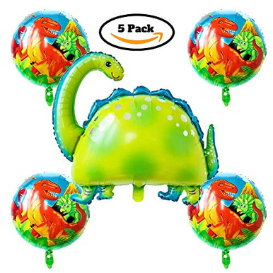 Dinosaur Birthday Party Balloon Decorations - 5 Total Inflatable ...