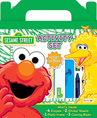 Sesame Street Elmo Coloring and Activity Carry Along Set Bendon AS45964 ...
