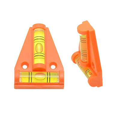 Mini Triangle T Level Tool 2 Bubbles Vertical Horizontal Orange, 2PCS ...