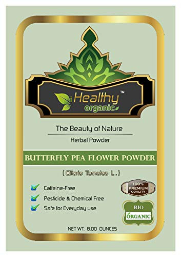 iHealthyOrganic Organic Blue Butterfly Pea Flower Tea Powder, Butterfly ...
